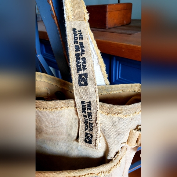 Real Deal Brazil Olinda Tote Bag Made From Recycled Canvas, Each One Is Original - Picture 8 of 8